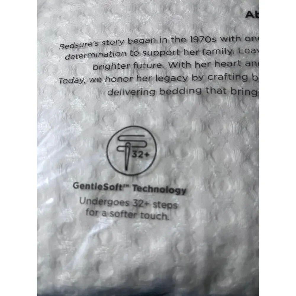 Bedsure Coconut Waffle Pattern King Duvet and Pillow Case Set NIB
